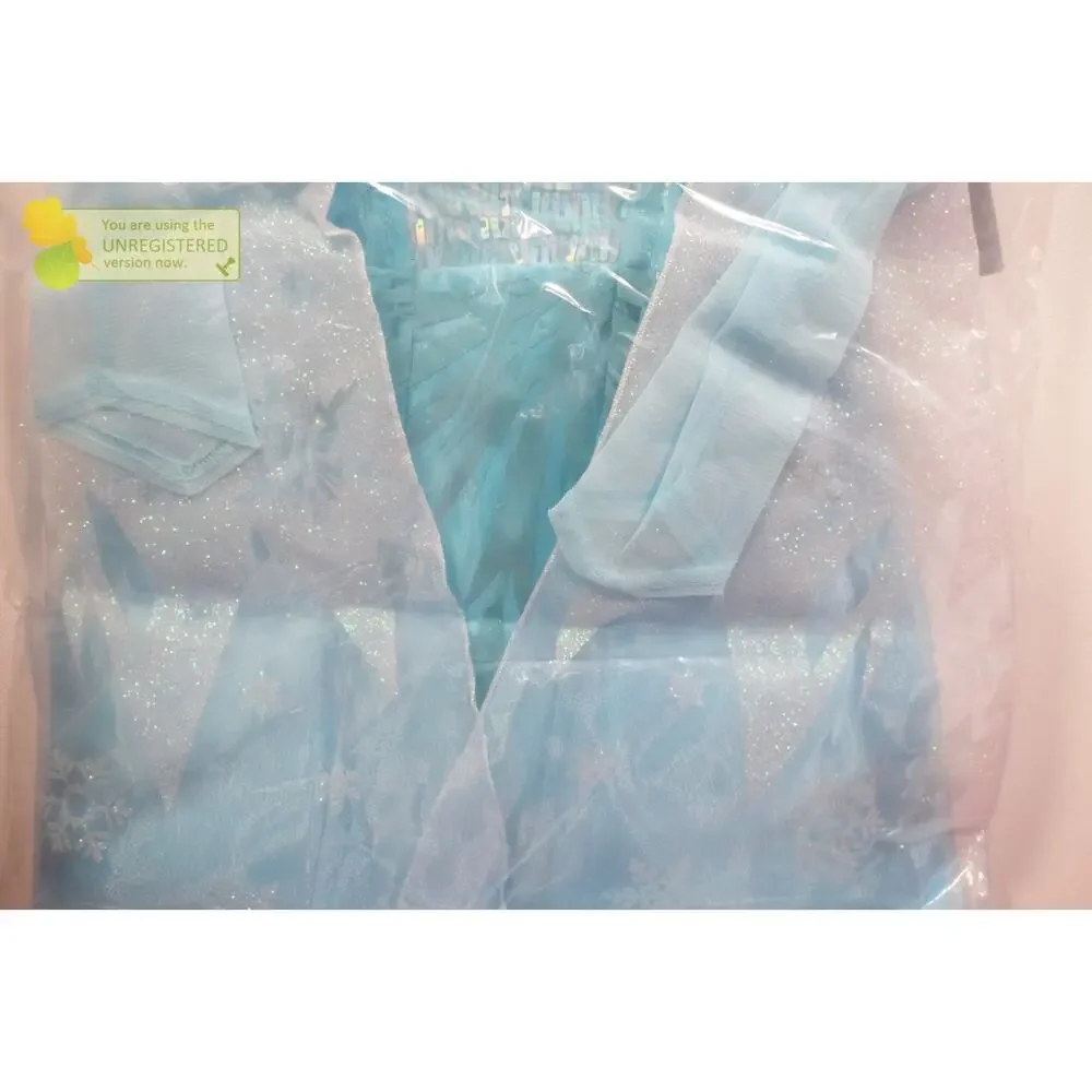 Disney store Disney Frozen 2 Elsa Kids' Dress Girls Costume- Size 4